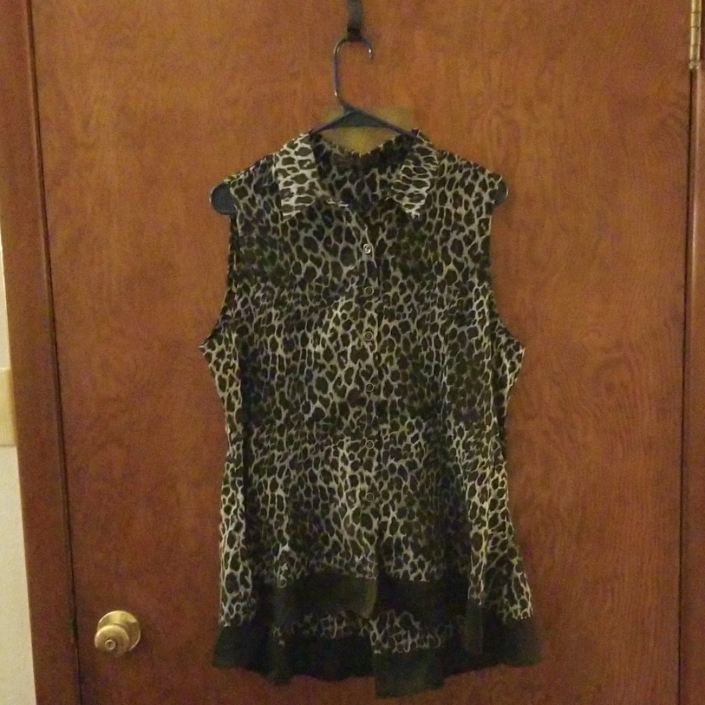 Avon Animal Print Swing Top